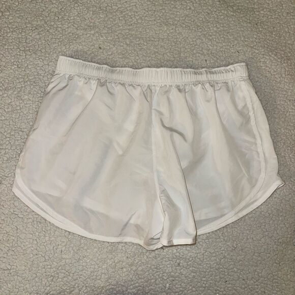 Nike Drifit XL Running Shorts Solid White Built in Liner Womens NWT - Picture 5 of 8